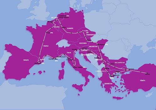 Baştan başa Otobüsle Büyük Avrupa Turu
