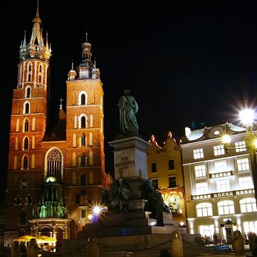 Krakow - Polonya Otobüsle Avrupa Turu Kuzey Avrupa Turu - Krakow