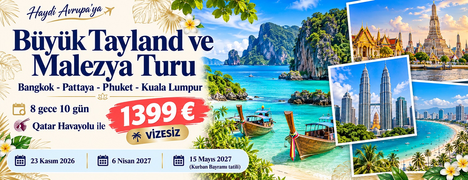 2027 Otobüsle Avrupa Turları
Haydi Avrupa'ya ile otobüsle Avrupa turlarına katılmak ve Avrupa'yı doyasıya keşfetmek artık çok daha kolay, eğlenceli, ekonomik ve güvenilir!